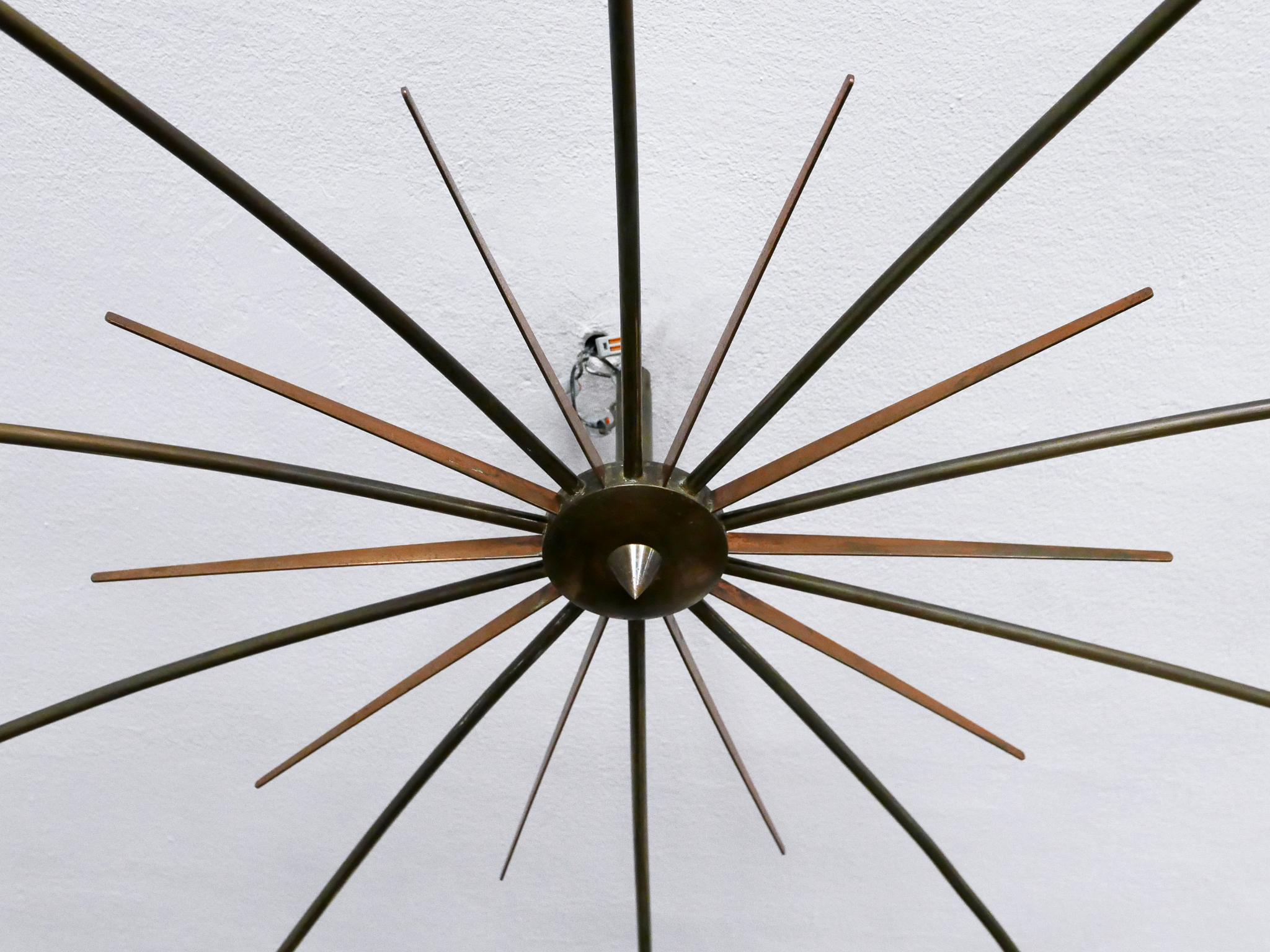 Gigantic Sputnik-Kronleuchter oder Deckenleuchte SUN von J.T. Kalmar, Österreich, 1950er Jahre im Angebot 6