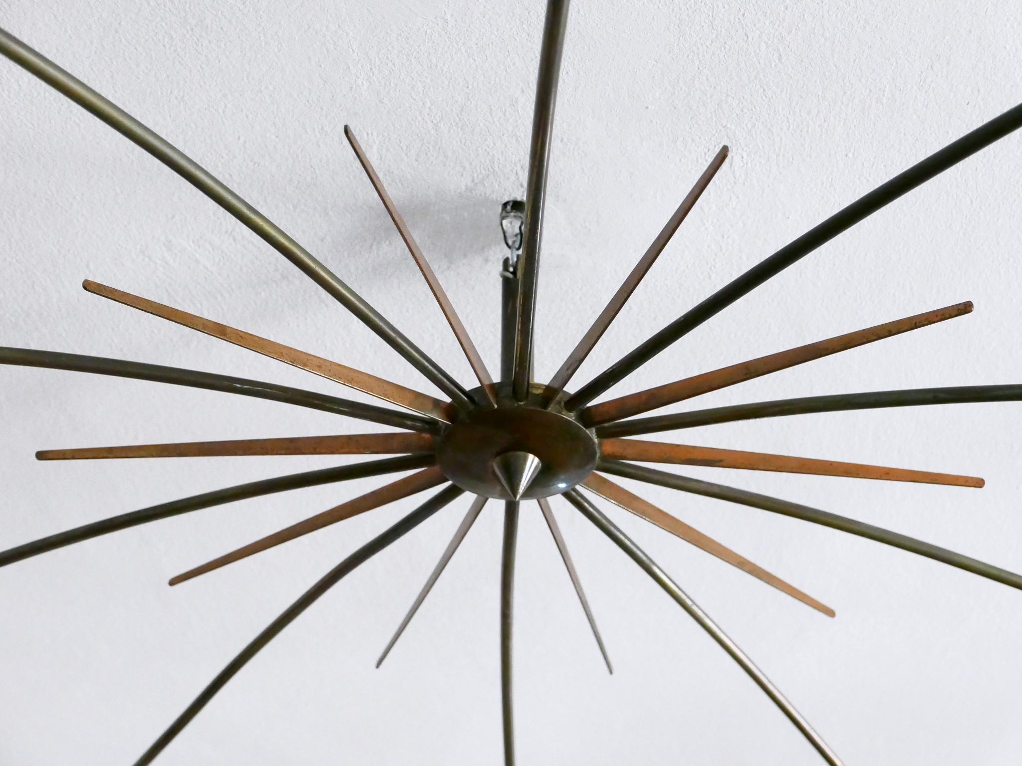 Gigantic Sputnik-Kronleuchter oder Deckenleuchte SUN von J.T. Kalmar, Österreich, 1950er Jahre im Angebot 7