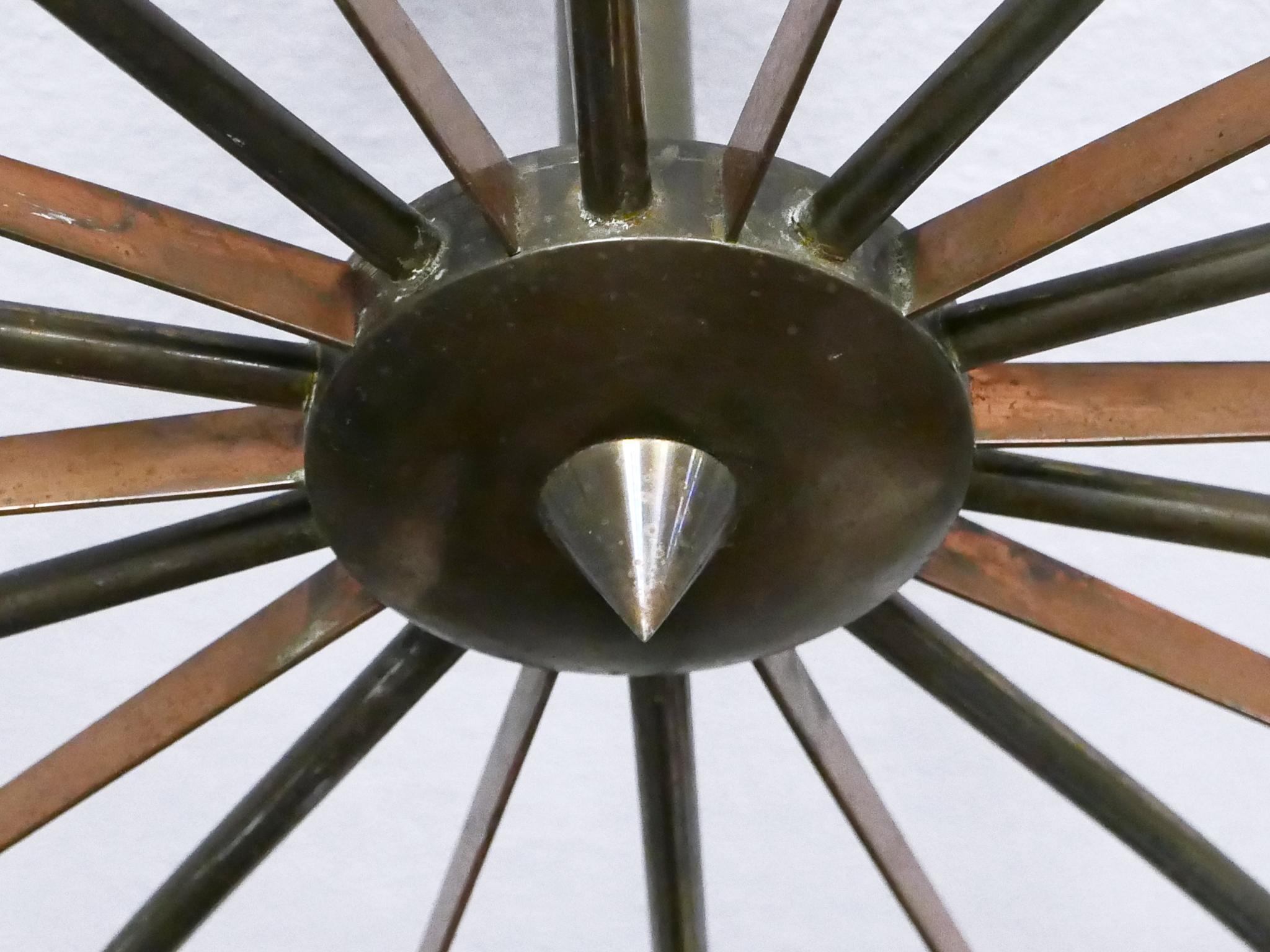 Gigantic Sputnik-Kronleuchter oder Deckenleuchte SUN von J.T. Kalmar, Österreich, 1950er Jahre im Angebot 10