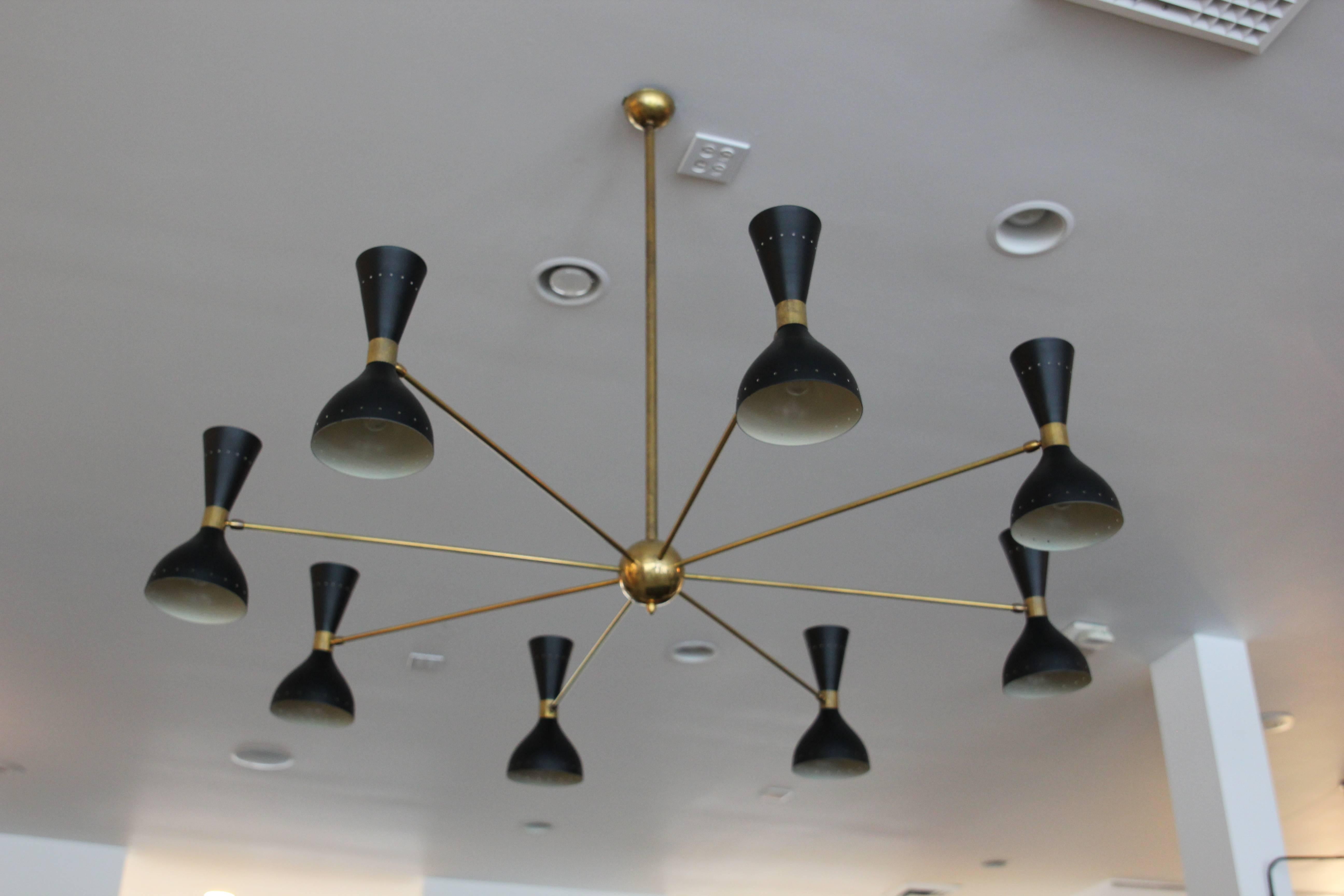 Gigantic Stilnovo Style Chandelier 2