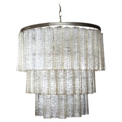 Gigantischer Tronchi-Kronleuchter von Toni Zuccheri für Venini, 1960er Jahre