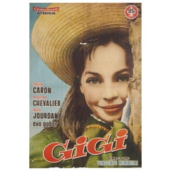 "Gigi" 1959 Spanish B1 Film Poster