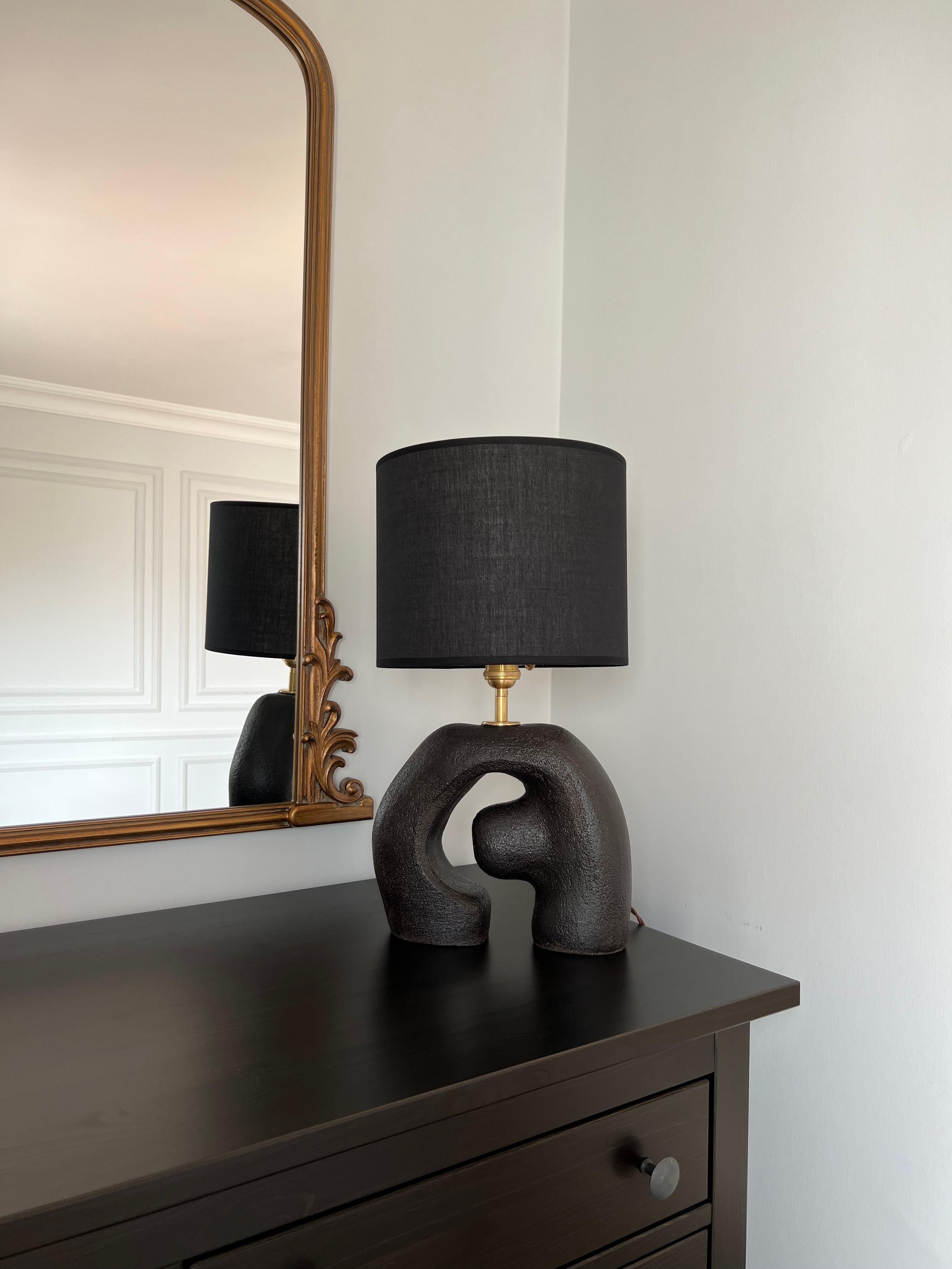 Contemporary Gigi Black Lampshade by Güler Elçi For Sale