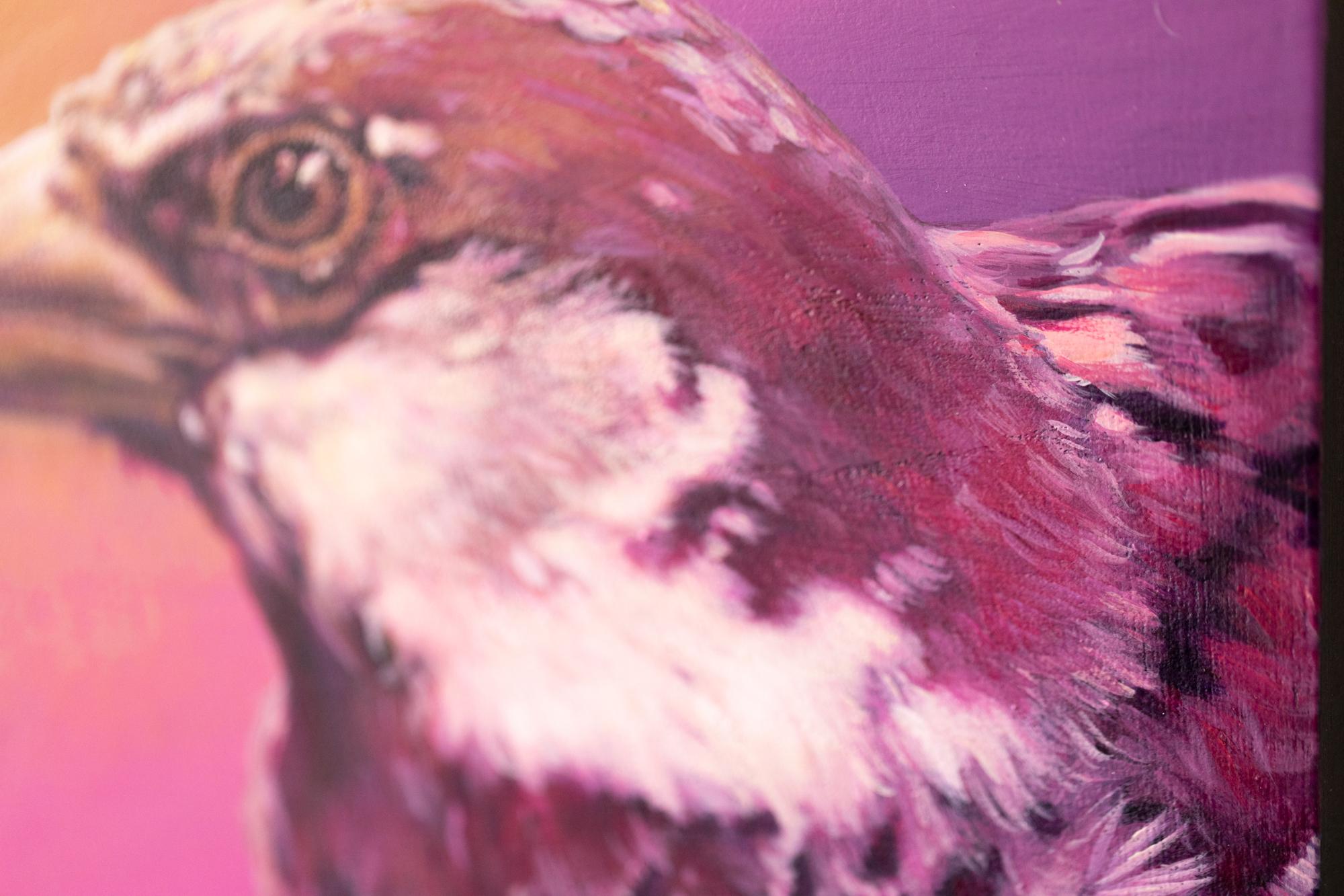 Sparrow #1 - Contemporary Painting by Gigi Chen