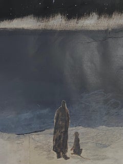 Nachthimmel/see und Sand