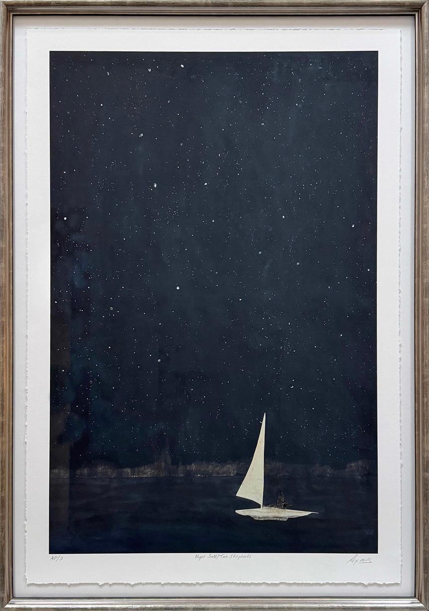 Gigi Mills Landscape Print - Night Sail