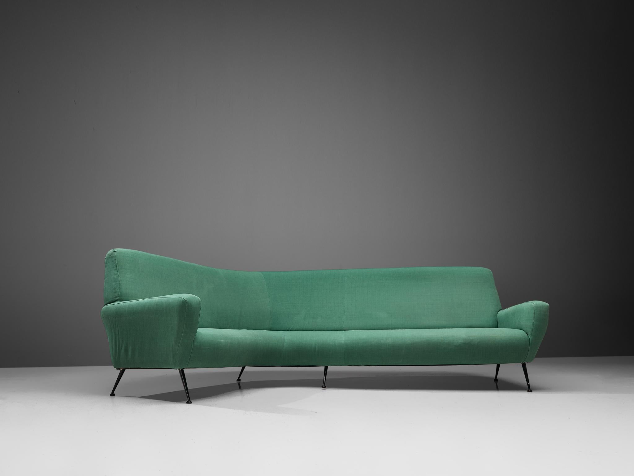 Gigi Radice Curved Sofa for Minotti (Moderne der Mitte des Jahrhunderts)