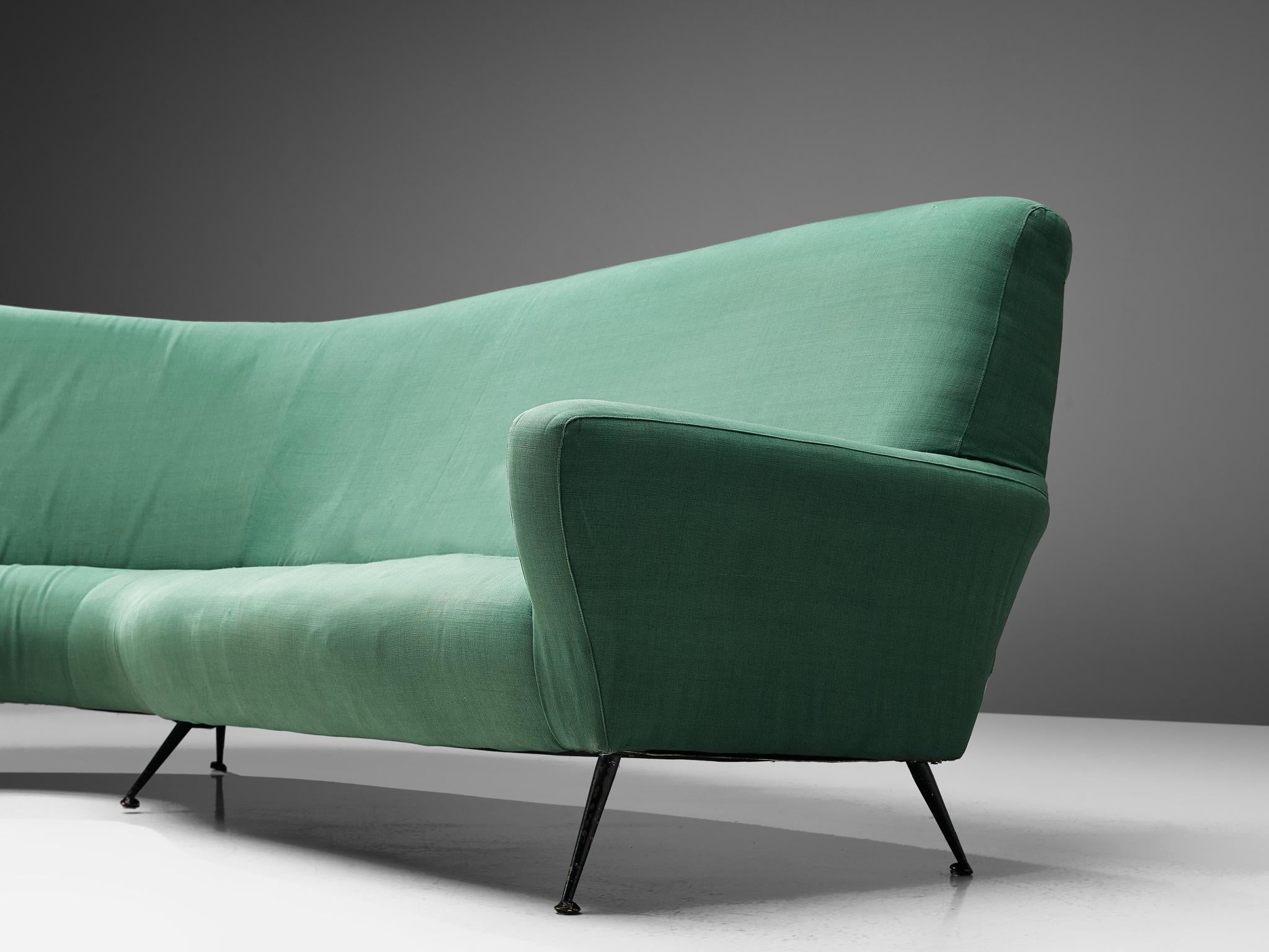 Gigi Radice Curved Sofa for Minotti (20. Jahrhundert)