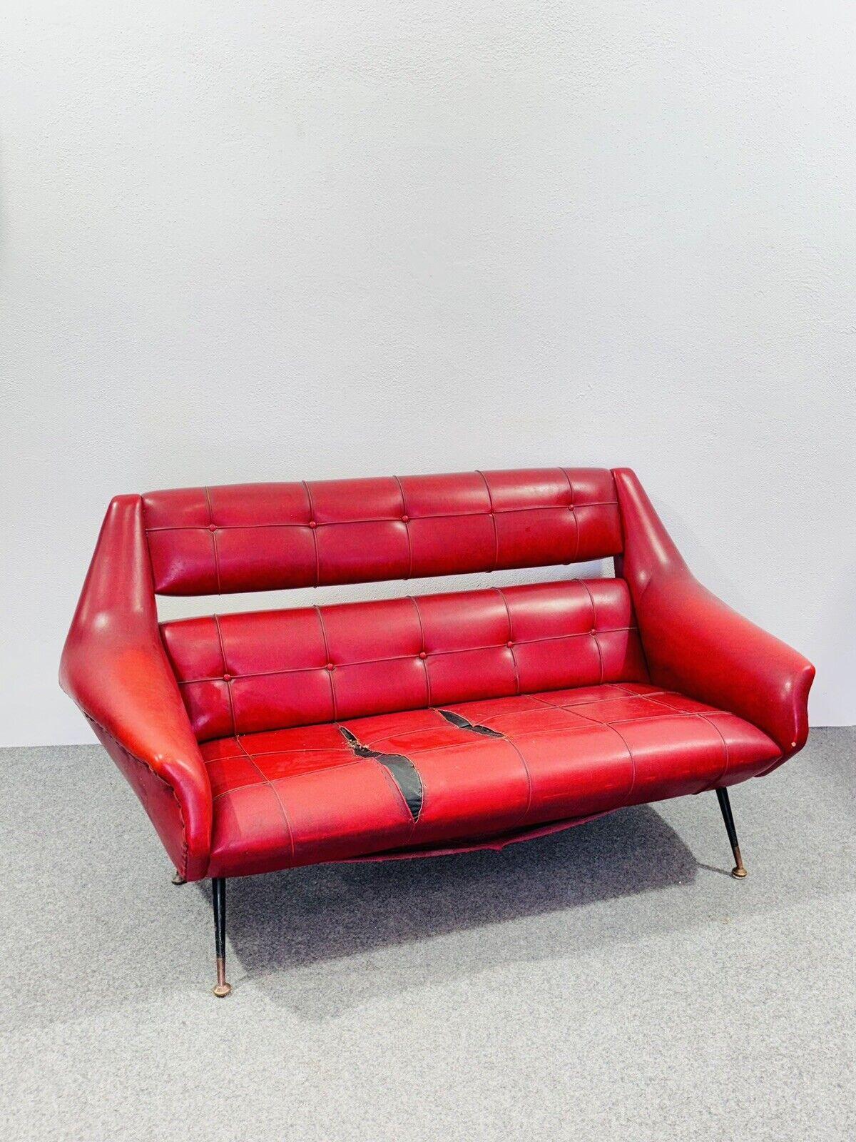 Italian Canapé deux places Gigi Radice Design du milieu du siècle 1950 Modernisme en vente