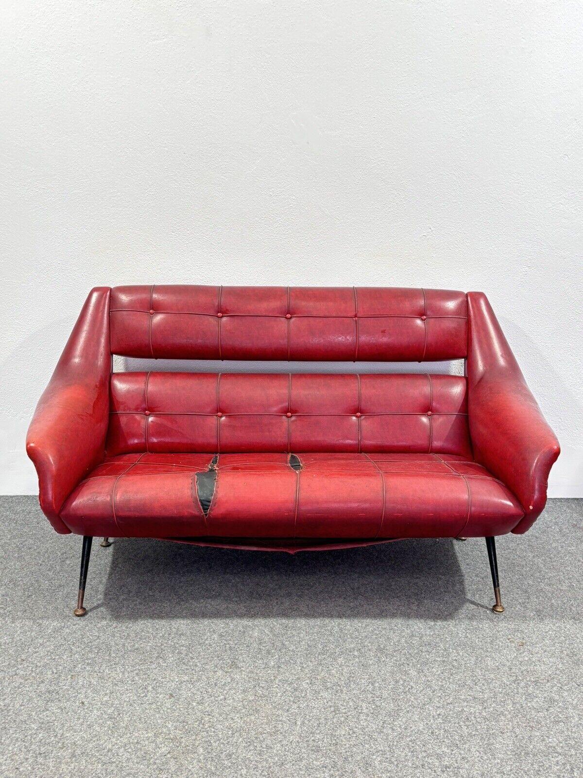 Mid-20th Century Canapé deux places Gigi Radice Design du milieu du siècle 1950 Modernisme en vente