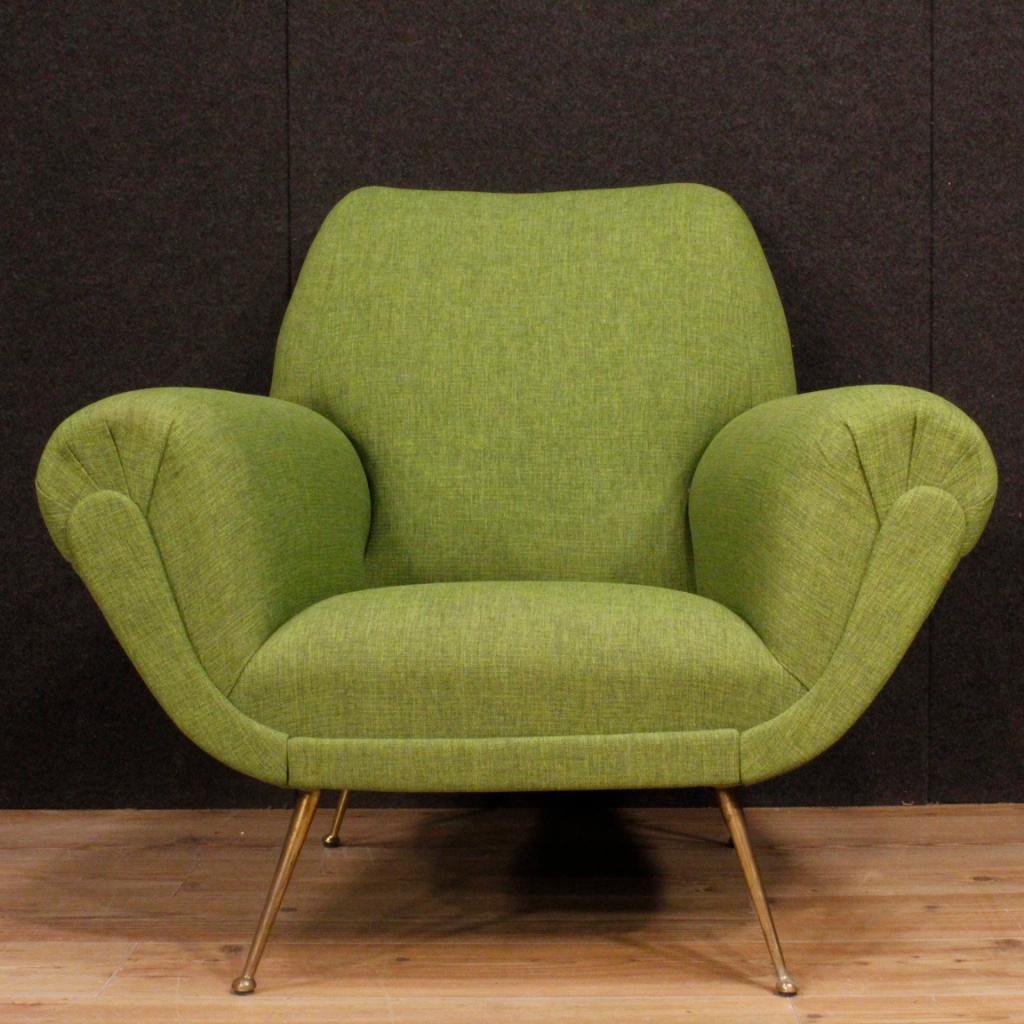 Gigi Radice for Minotti 20th Century Green Fabric Italian Armchairs and Sofa 5