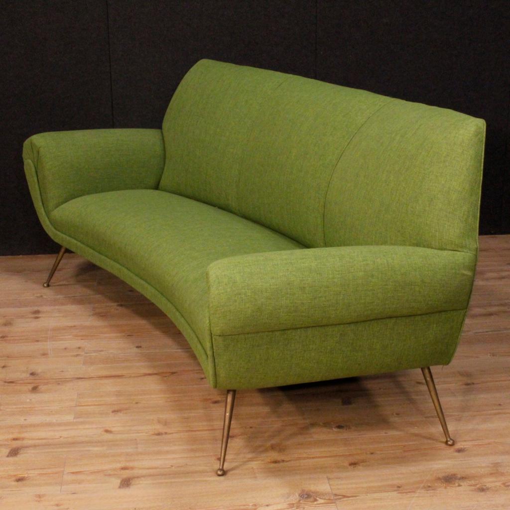 Gigi Radice for Minotti 20th Century Green Fabric Italian Armchairs and Sofa In Good Condition In Vicoforte, Piedmont