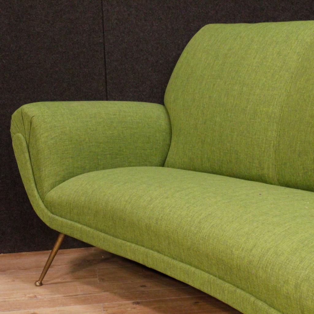 Gigi Radice for Minotti 20th Century Green Fabric Italian Armchairs and Sofa im Zustand „Gut“ in Vicoforte, Piedmont