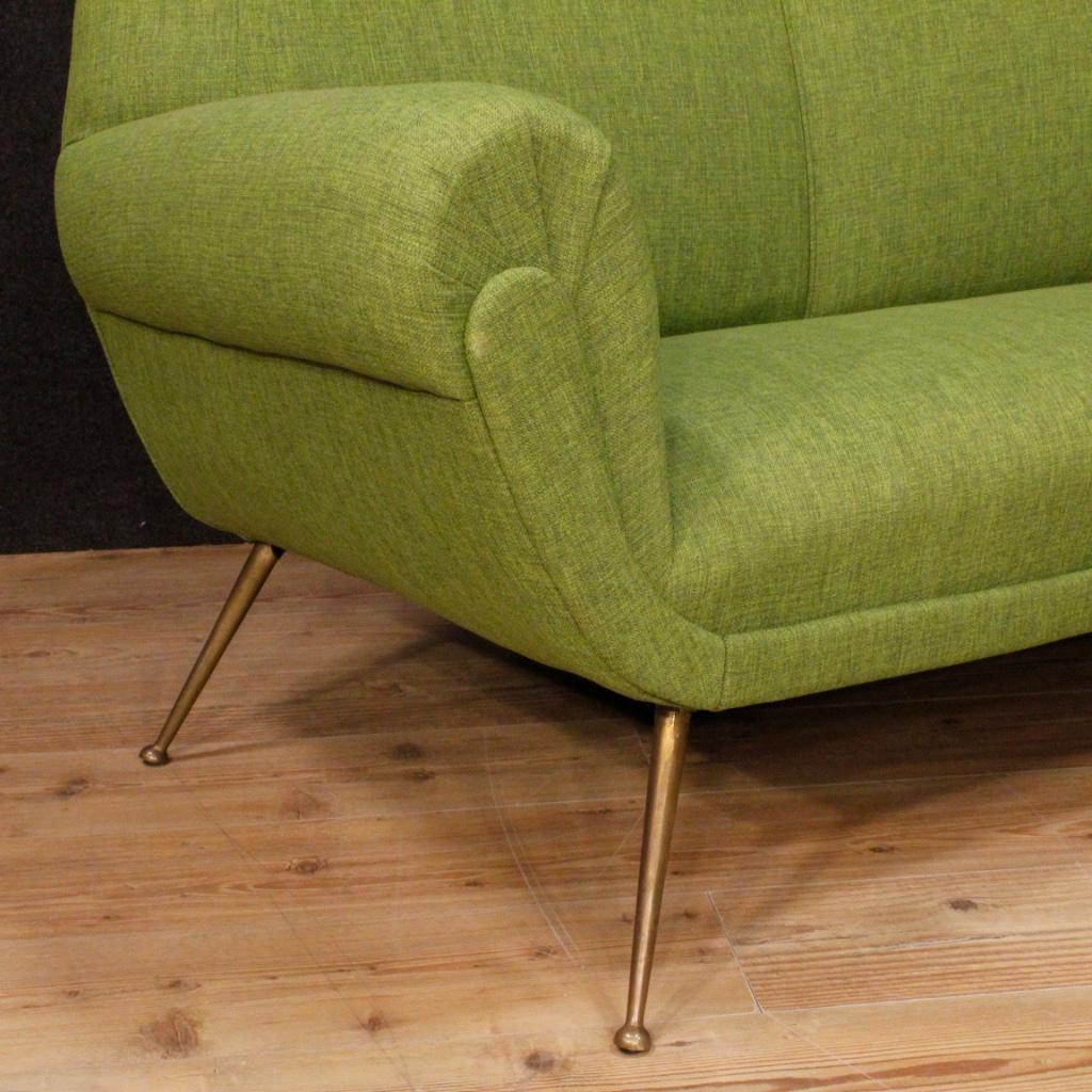 Gigi Radice for Minotti 20th Century Green Fabric Italian Armchairs and Sofa 2