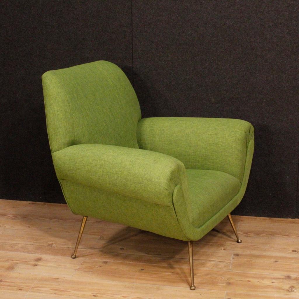 Gigi Radice for Minotti 20th Century Green Fabric Italian Armchairs and Sofa 4