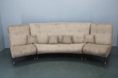 Gigi Radice pour Minotti Canapé modulaire incurvé, Italie, années 1950