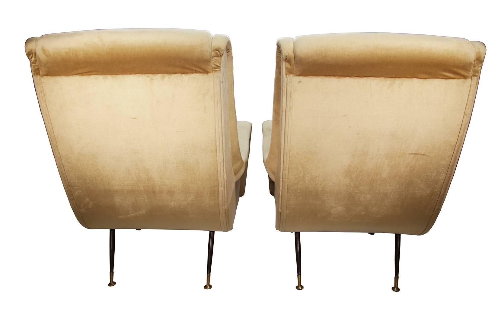 Mid-Century Modern Gigi Radice Italian Midcentury Armchairs For Sale