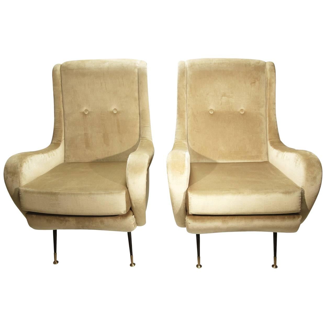Gigi Radice Italian Midcentury Armchairs For Sale