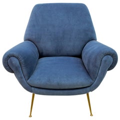 Gigi Radice Mid-Century Modern Italian Armchair for Minotti, 1950s