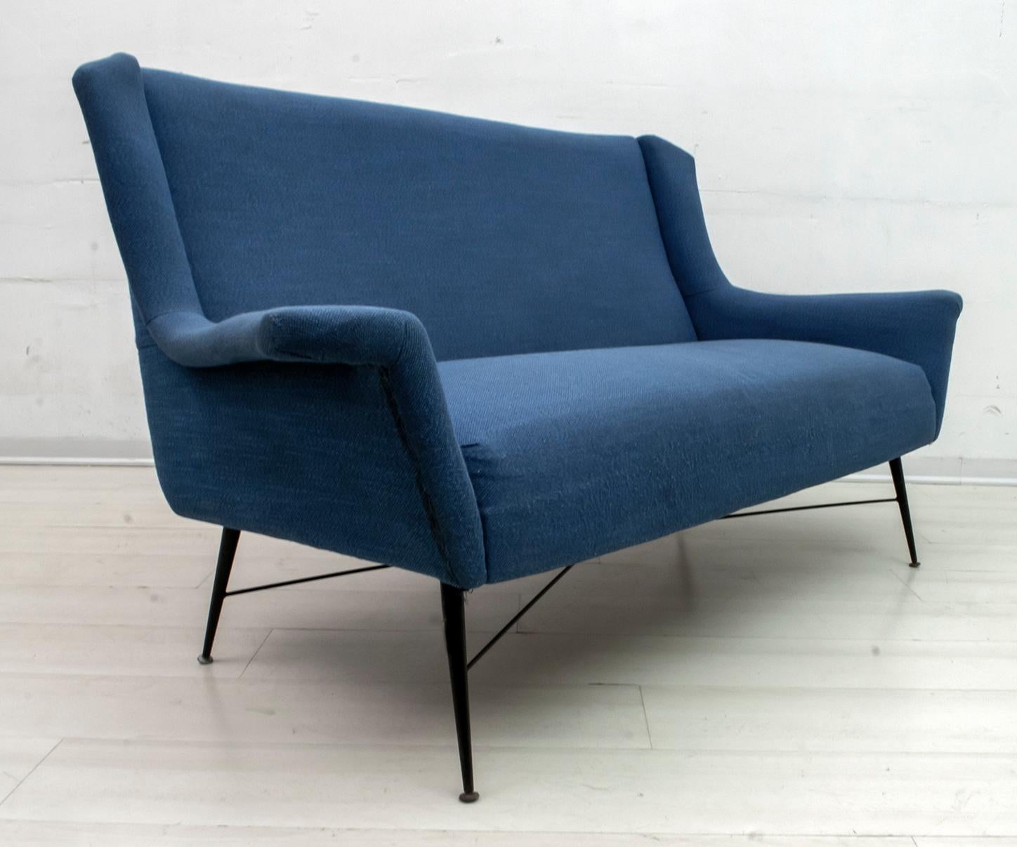 Gigi Radice Mid-Century Modern Italian Sofa for Minotti, 1950s 3