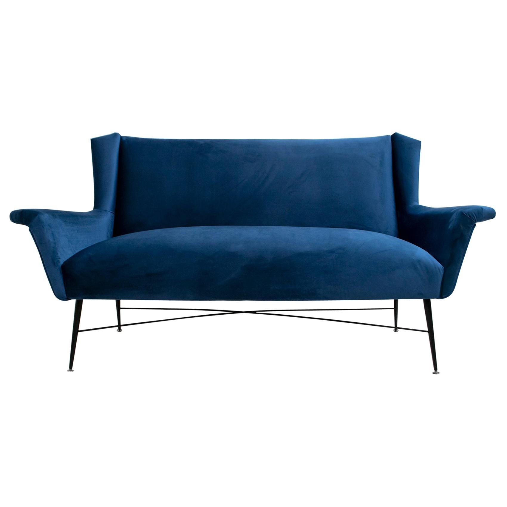 Divano italiano moderno di metà secolo Gigi Radice per Minotti, anni '50