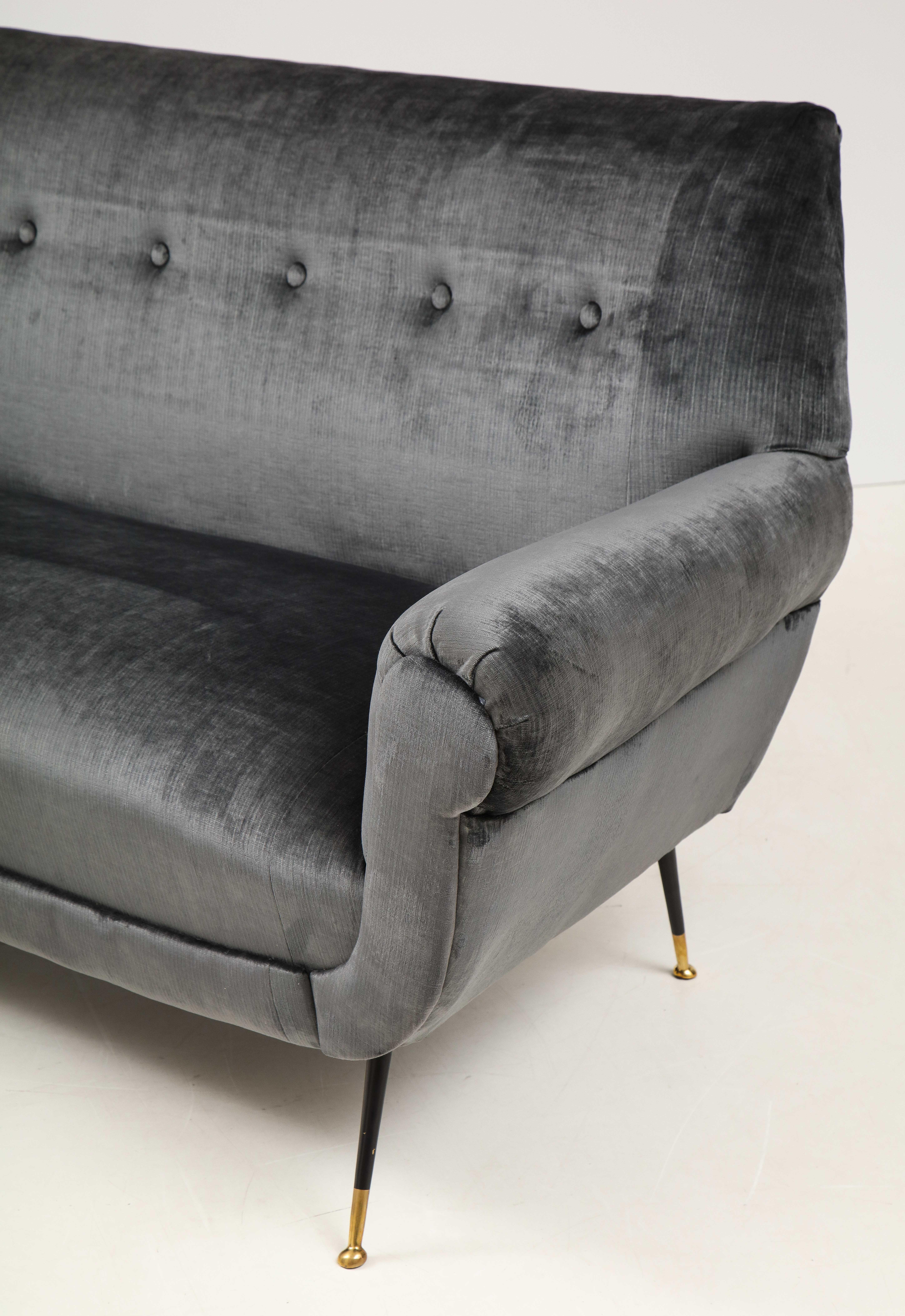 Gigi Radice Mid-Century Modern Velvet Sofa 6