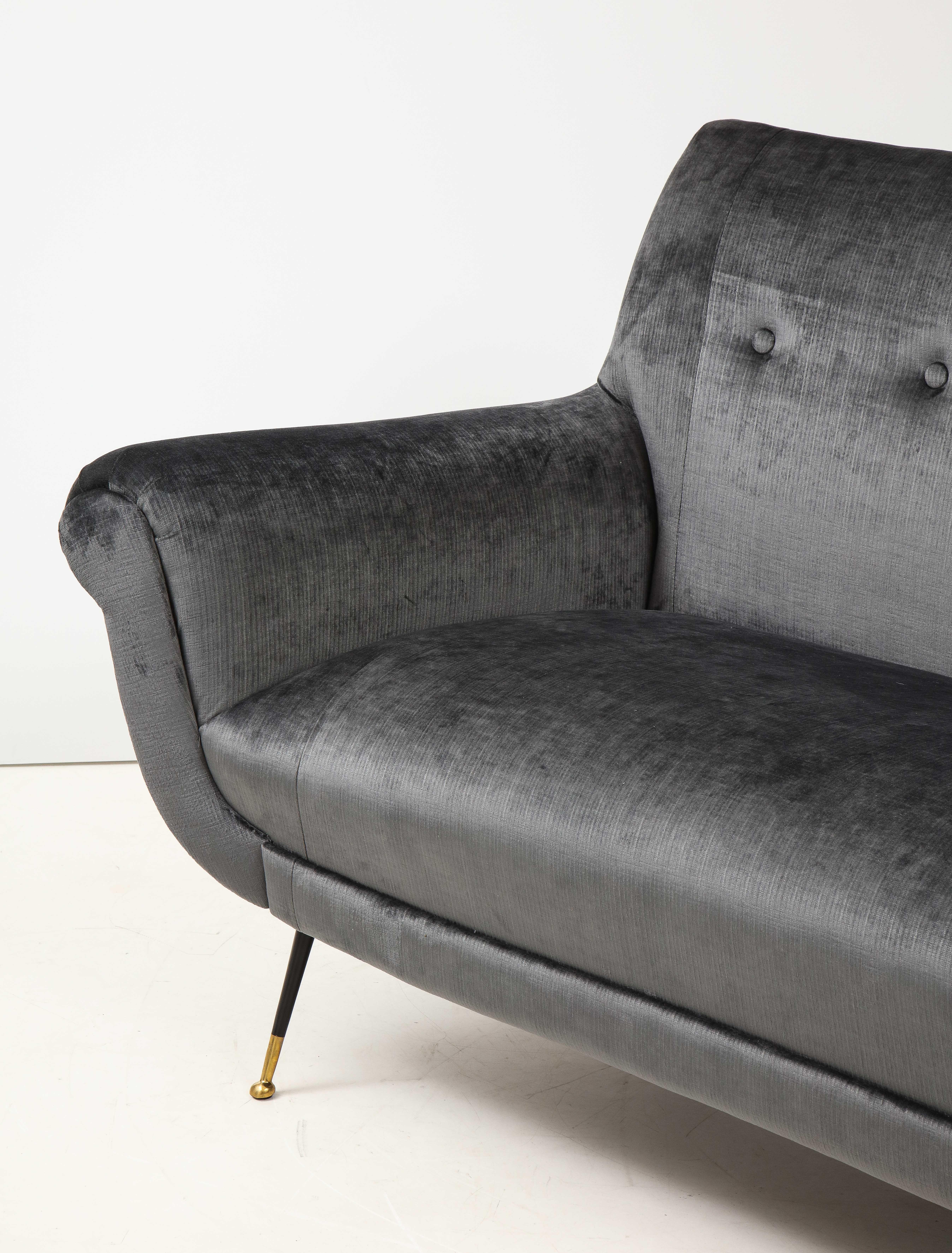 Gigi Radice Mid-Century Modern Velvet Sofa 7