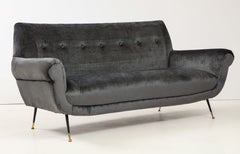 Gigi Radice Mid-Century Modern Velvet Sofa