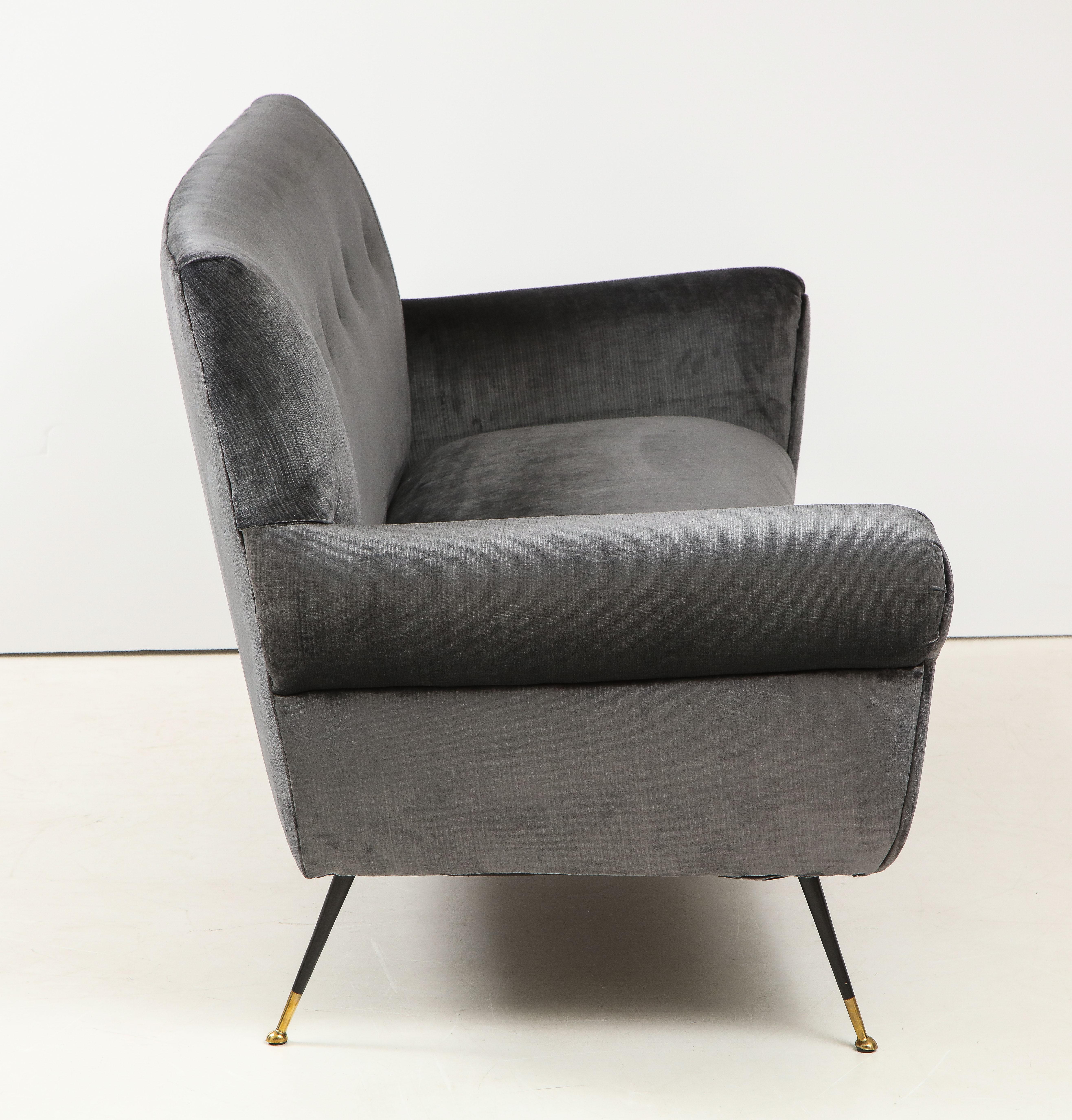 Gigi Radice Mid-Century Modern Velvet Sofa 1