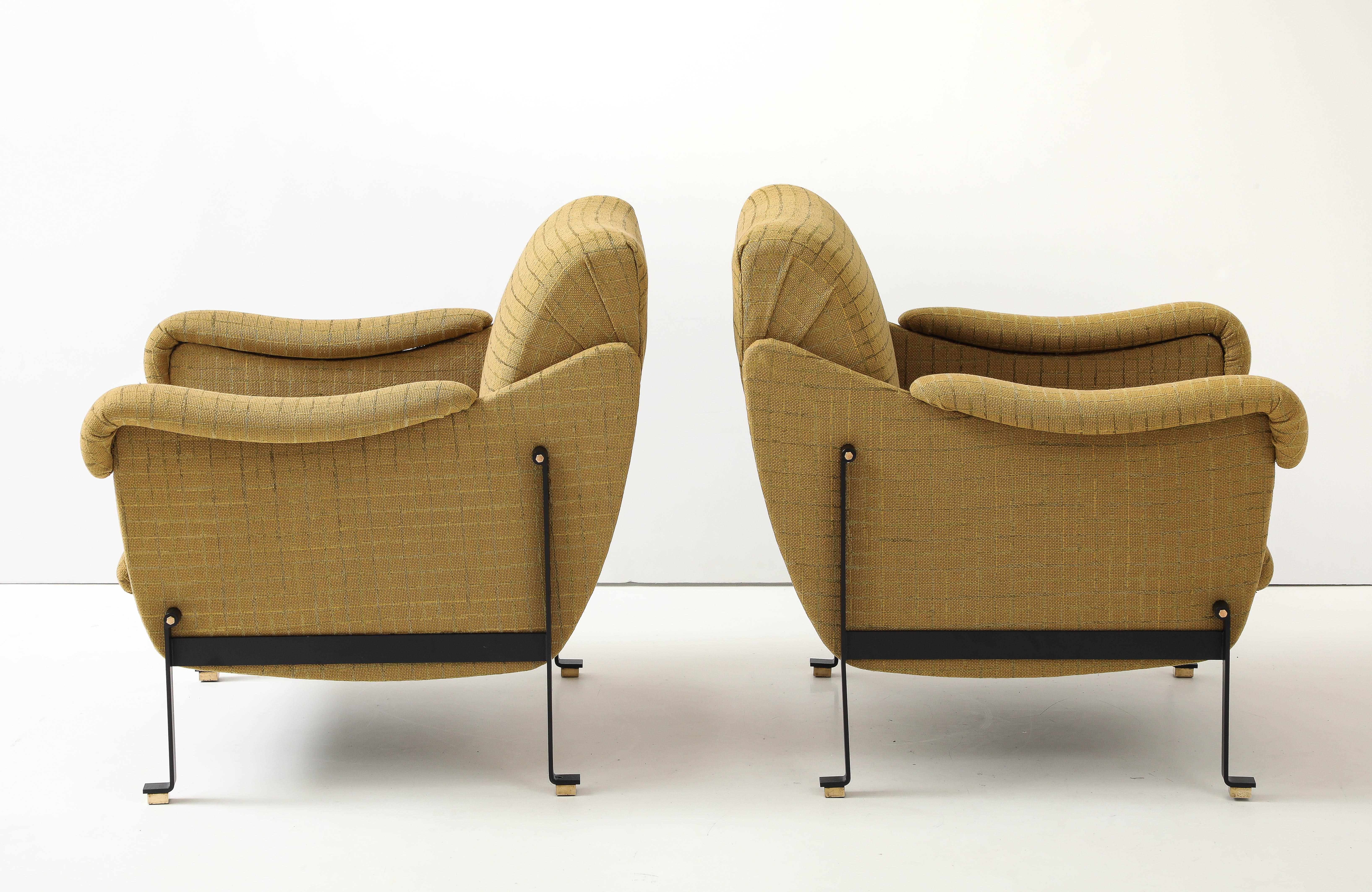 Gigi Radice Modernist 1960's Italienisch Lounge Stühle (Moderne der Mitte des Jahrhunderts) im Angebot