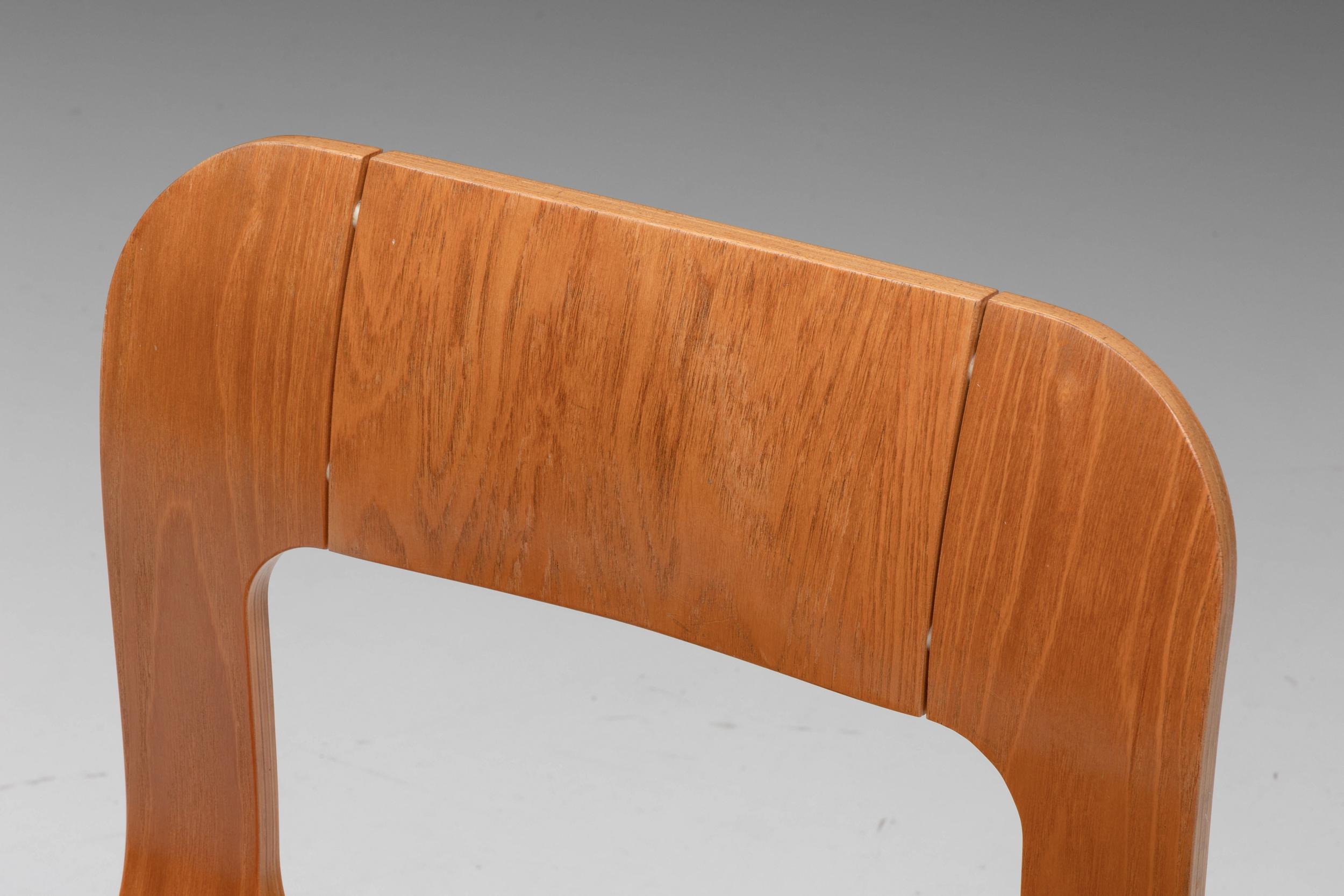 Gigi Sabadin for Stilwood Chairs in Plywood, Mid-Century Modern 1970s 5