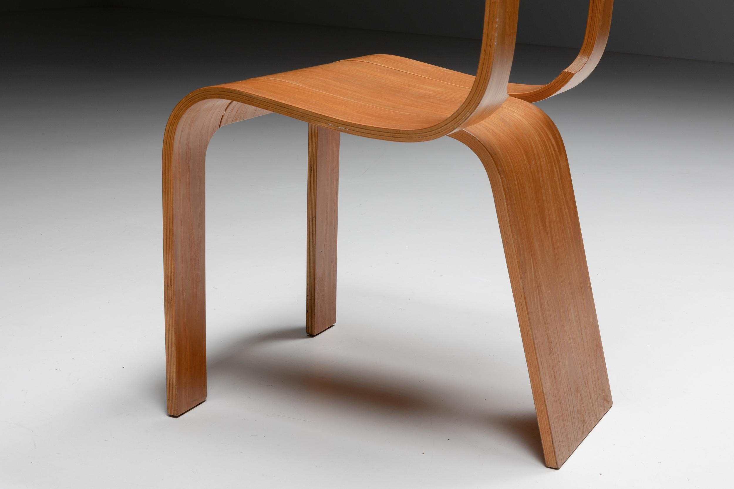 Gigi Sabadin for Stilwood Chairs in Plywood, Mid-Century Modern 1970s 4