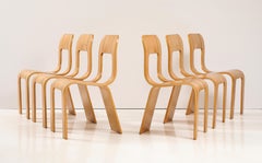 Gigi Sabadin for Stilwood Set of Six 'Esse' Dining Chairs, circa 1973