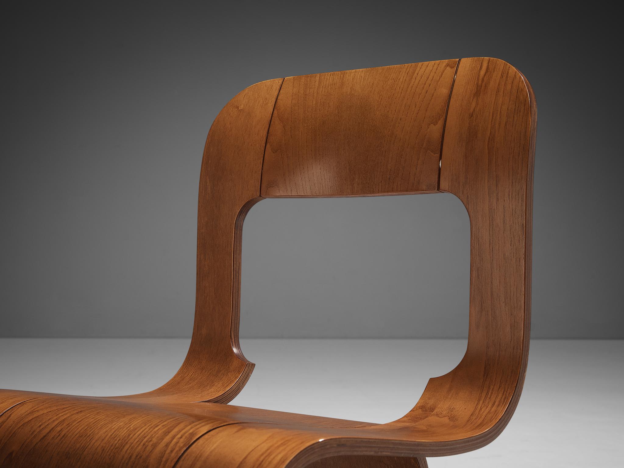Gigi Sabadin for Stilwood Set of Ten Chairs in Plywood  For Sale 4