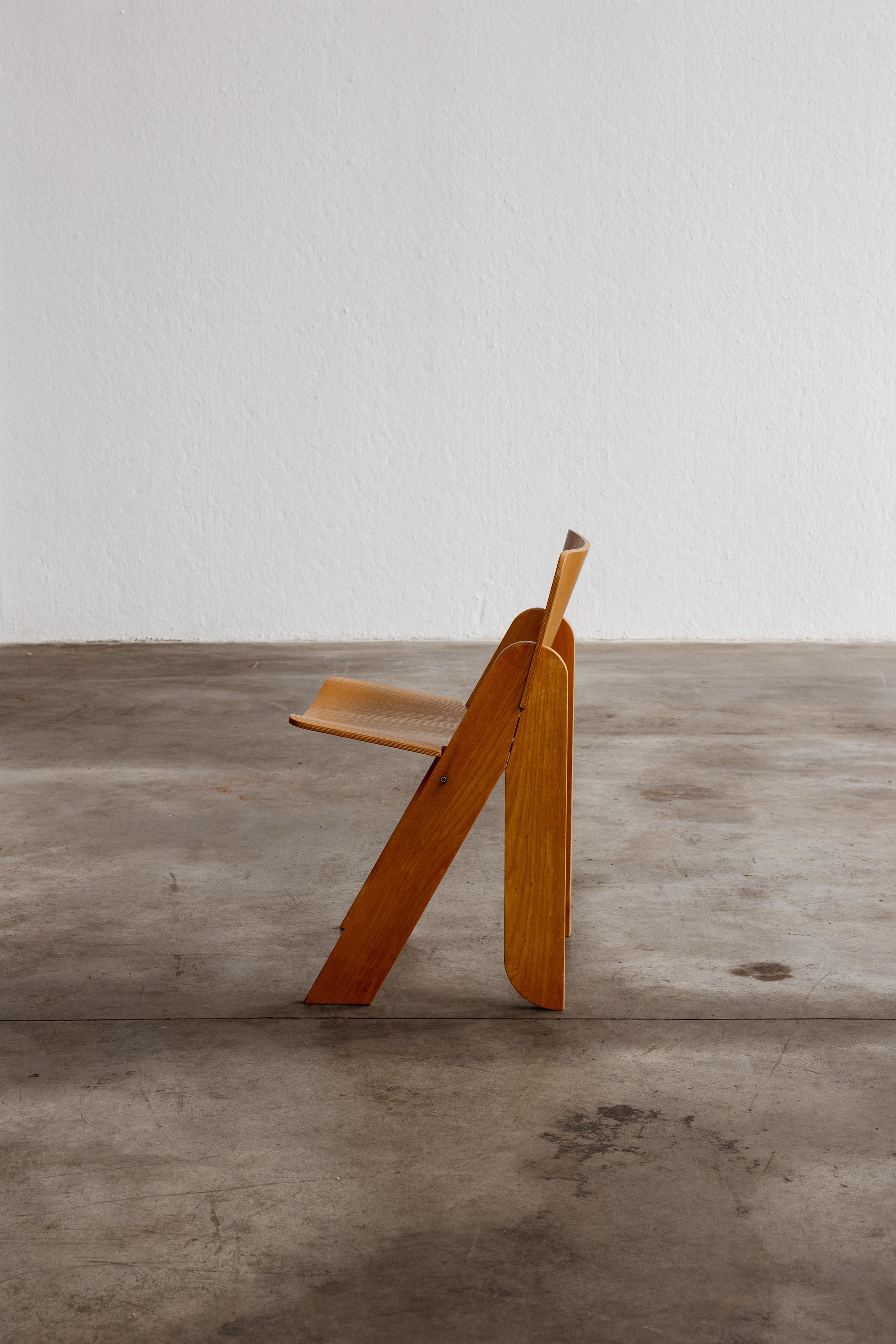 Italian Gigi Sabadin “Peota” Dining Chair, 1971 For Sale