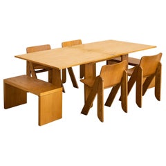 Set da pranzo espandibile "Peota" di Gigi Sabadin per Stilwood - 7 Pezzi