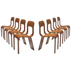 Gigi Sabadin Set of Eight Stackable Chairs