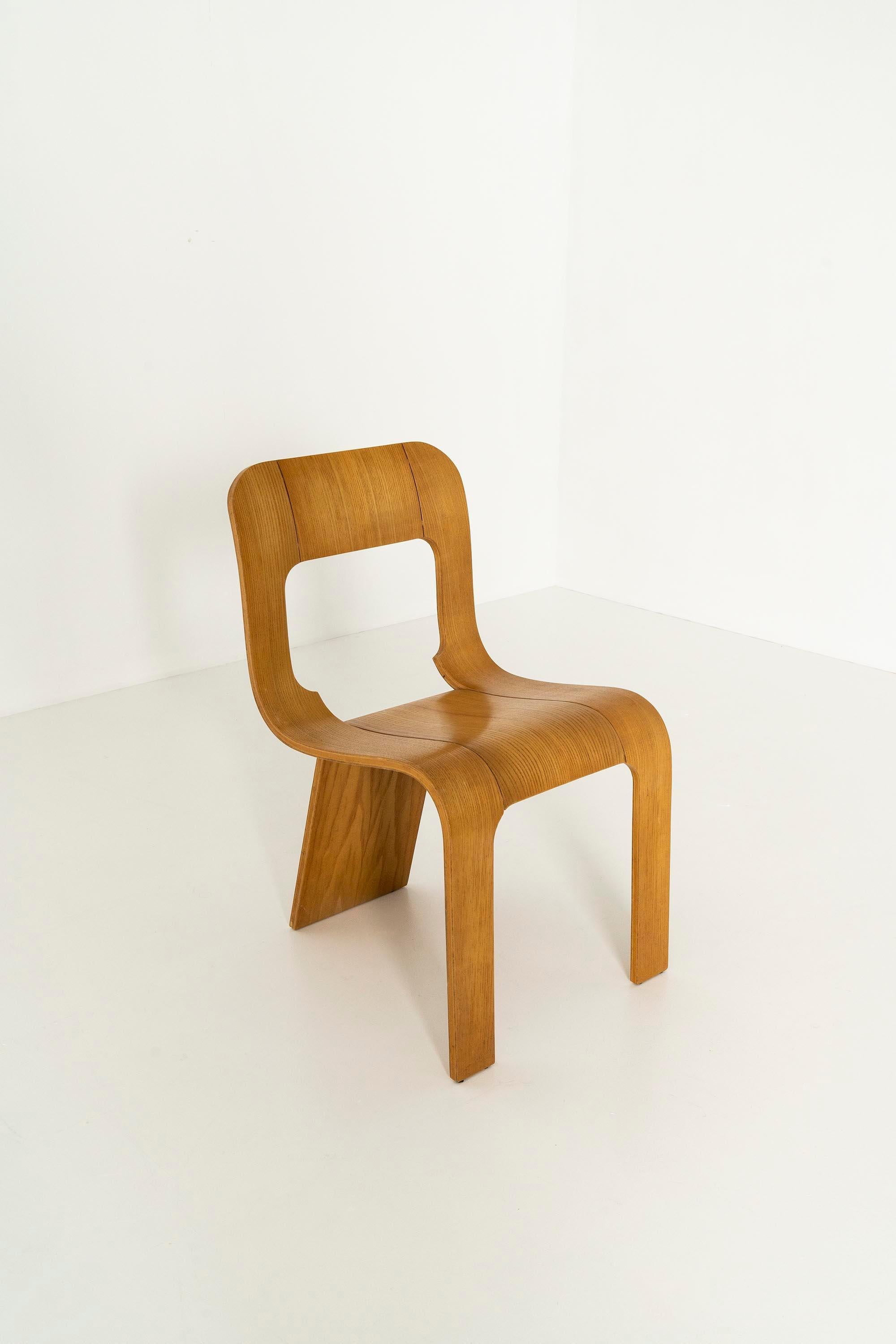 Gigi Sabadin, Set of Four Stackable Chairs for Stilwood, Italy, ca 1973 1