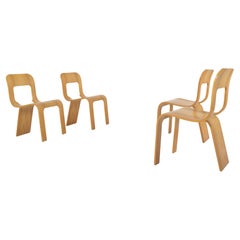 Gigi Sabadin, Set of Four Stackable Chairs for Stilwood, Italy, ca 1973