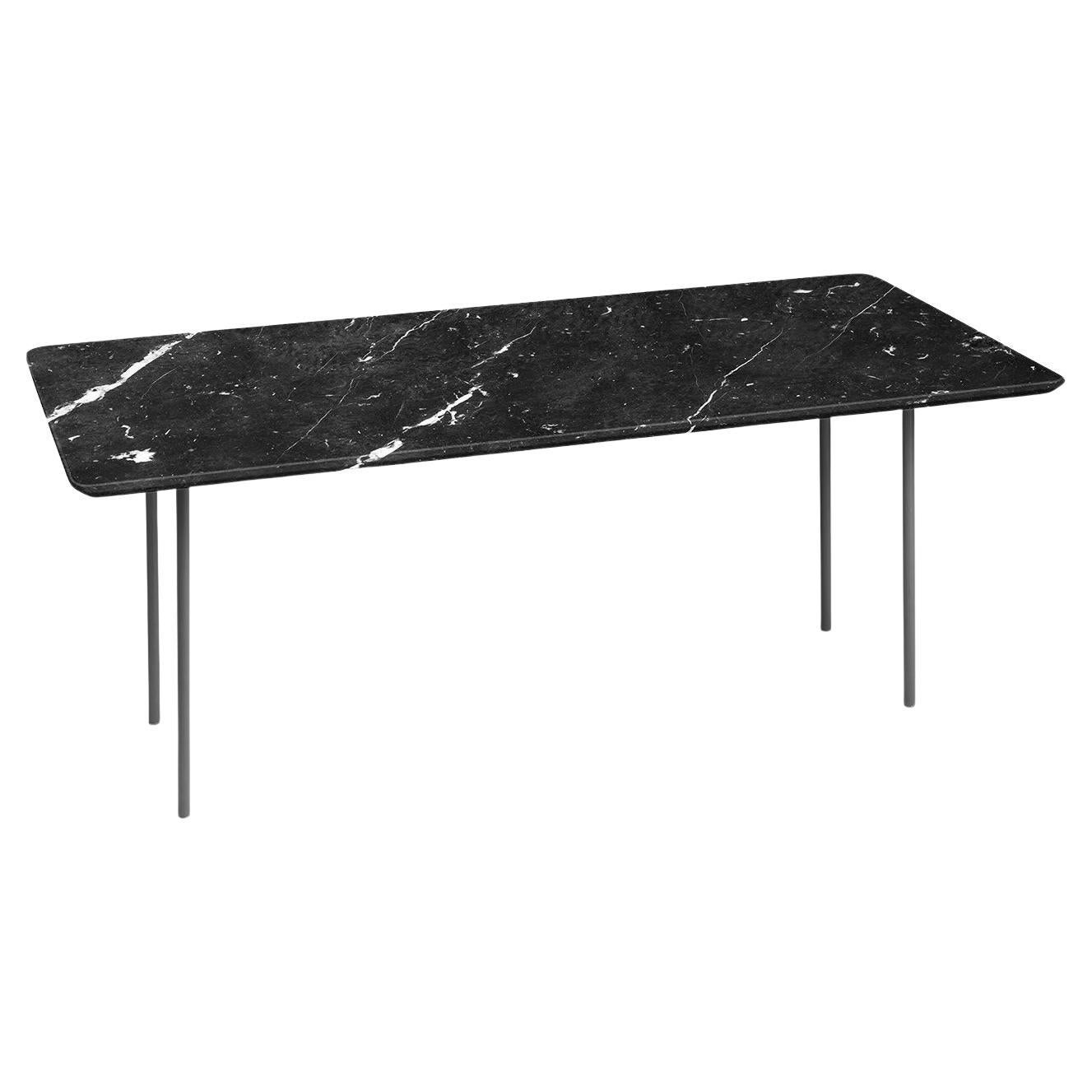 Giglio Black Marquinia Dining Table For Sale