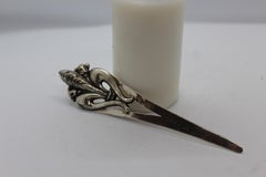 Papierschneider „Giglio Fiorentino“ aus Sterlingsilber, handgefertigt, Italien