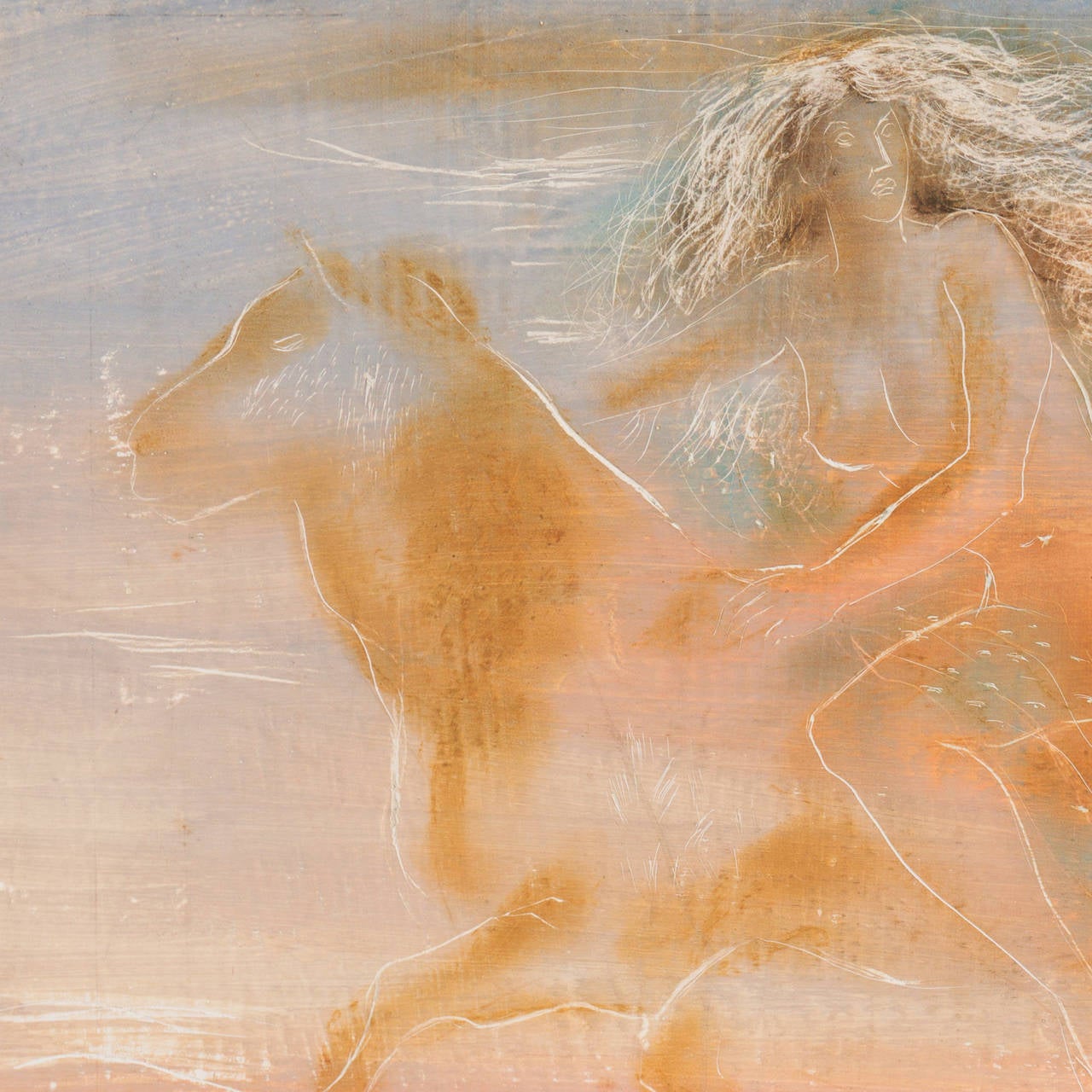 'Europa and the Bull', Greek Mythology, NYMOMA, Boston Museum of Fine Arts, PAFA - Modern Painting by Giglio Raphael Dante
