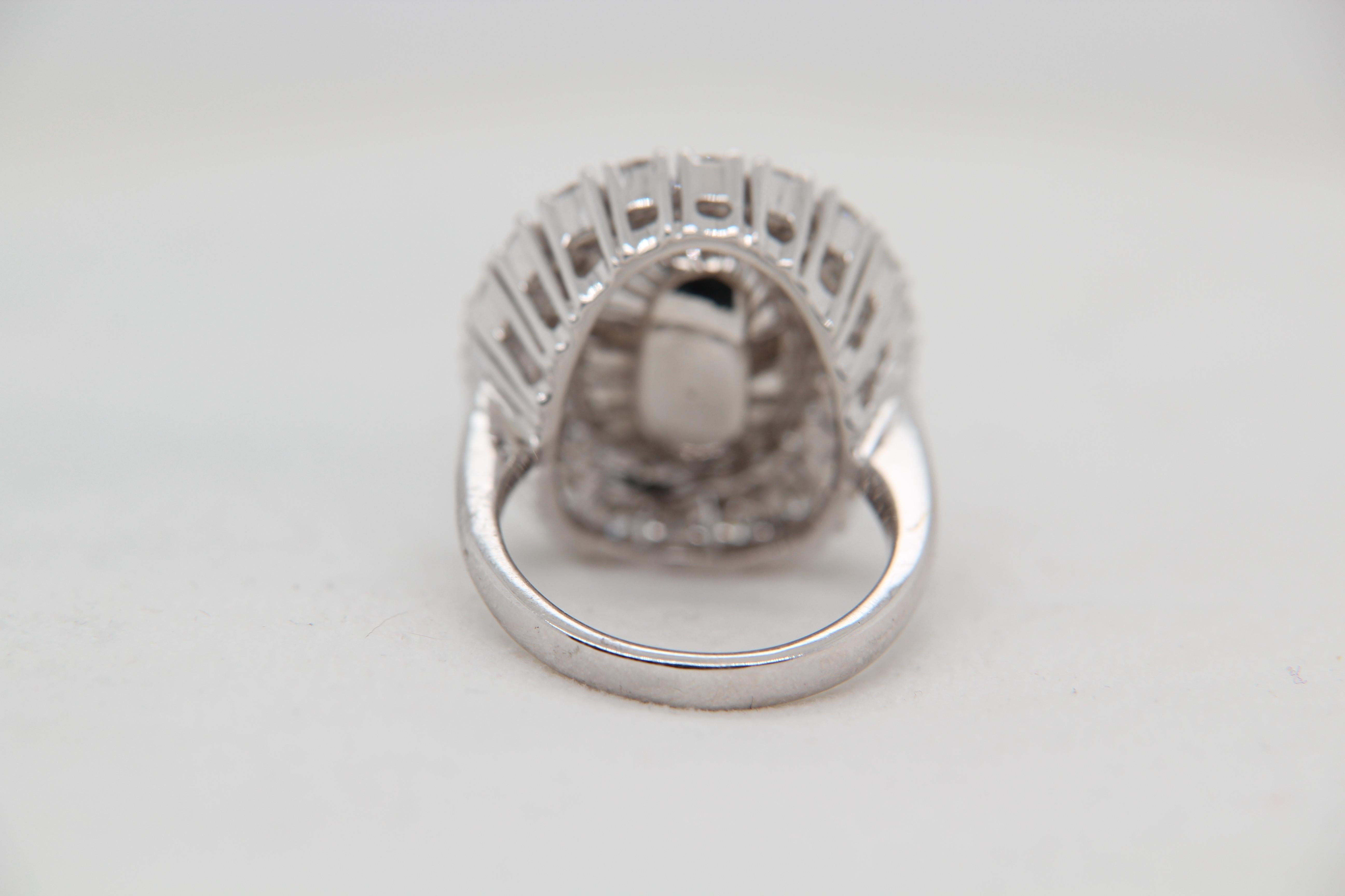 GII Certified 9.66 Carat Burma Blue Sapphire Diamond Ring 1