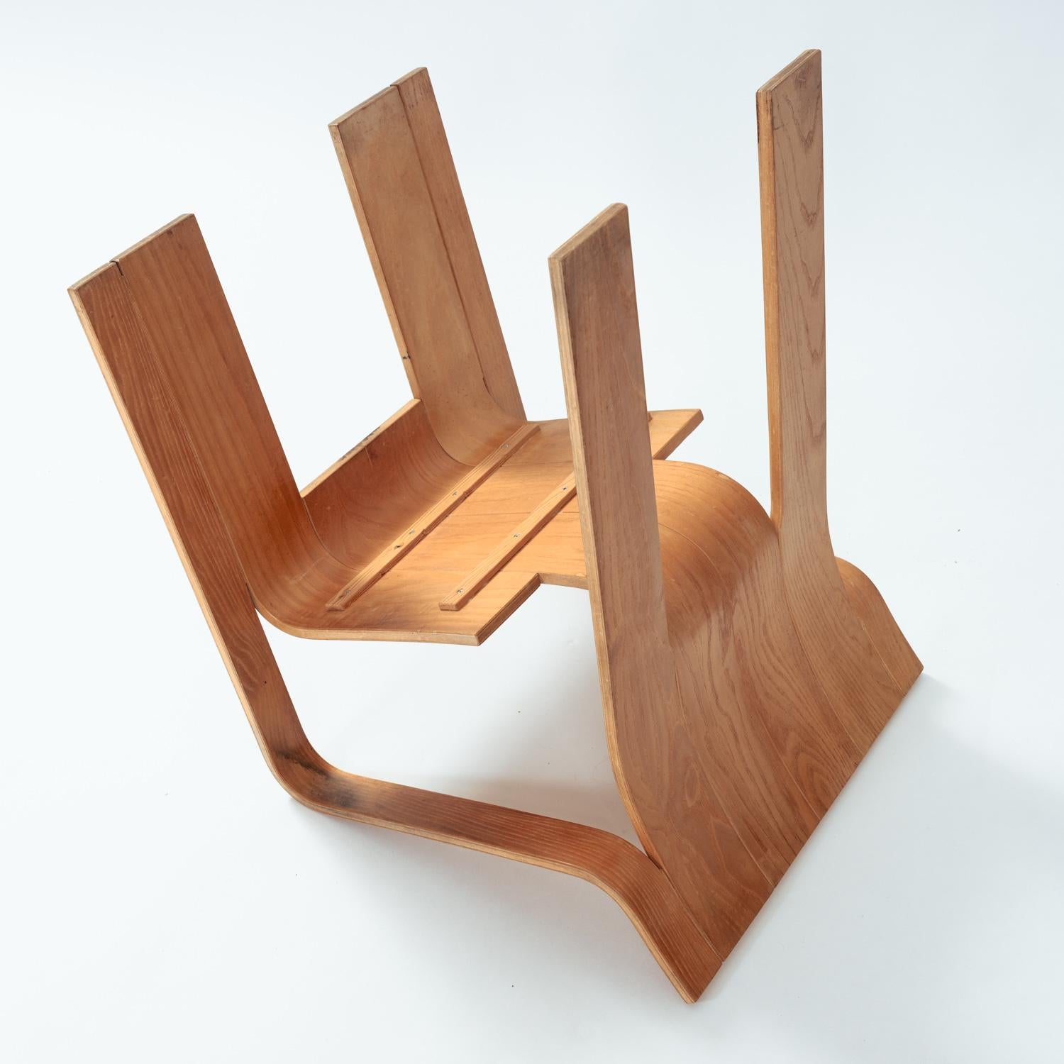 Gijs Bakker Dutch Bent Plywood Strip Set dining Room table Chairs for Castelijn 8