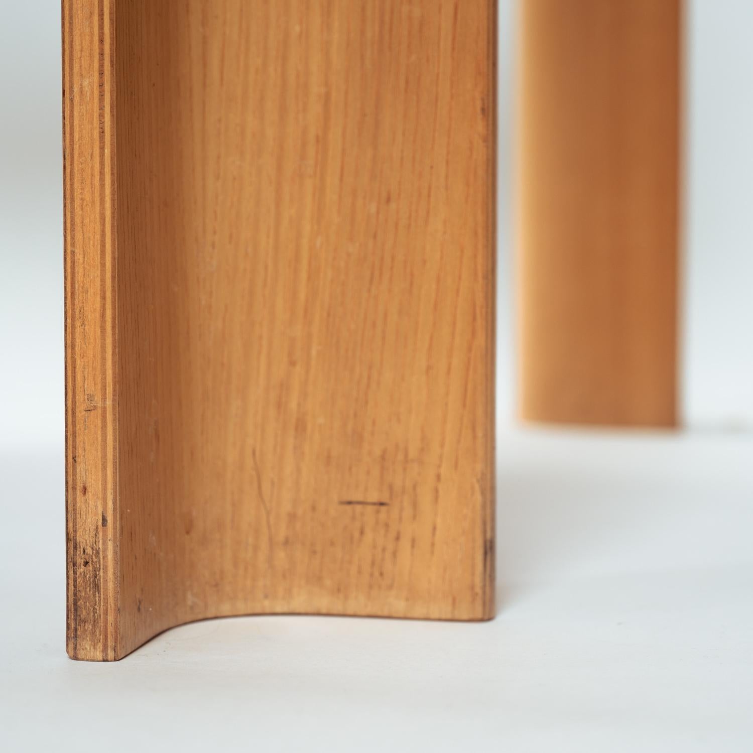 Gijs Bakker Dutch Bent Plywood Strip Set dining Room table Chairs for Castelijn 2