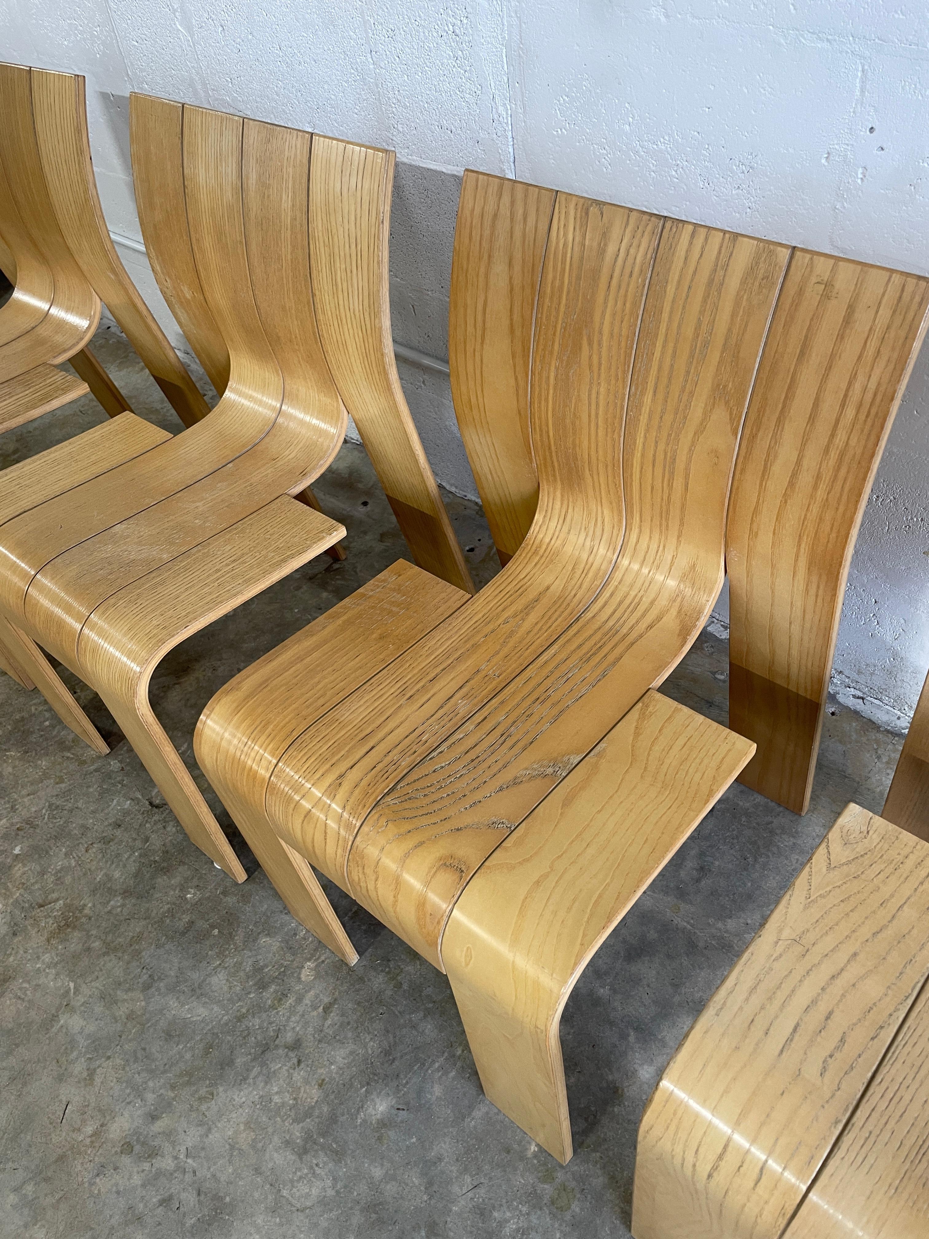 Gijs Bakker for Castelijn “Strip” Dining Chairs Mid Century Modern For Sale 2