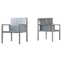 Gijs Bakker seatbelt chairs for Castelijn Netherlands 1978