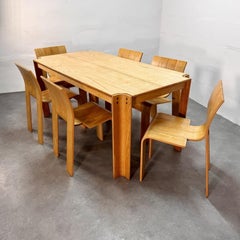 Gijs Bakker ‘Strip’ ash Diningset for Castelijn the Netherlands, 1970’s