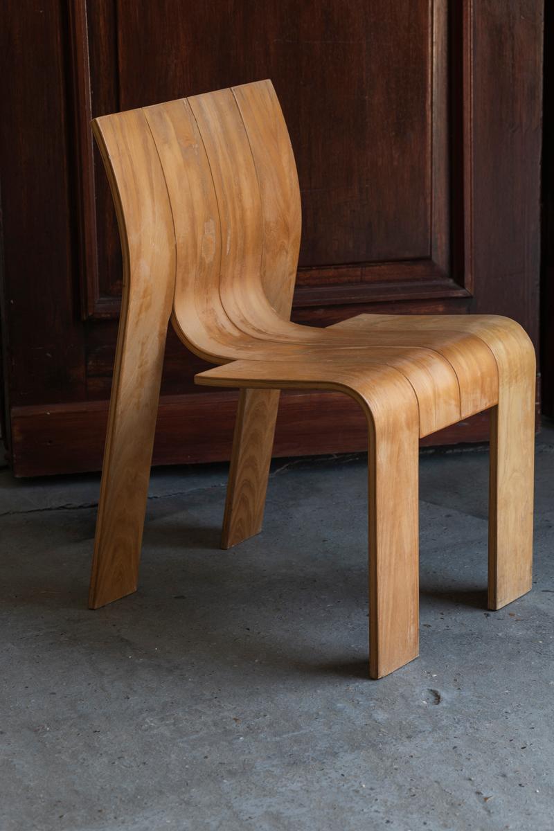 Gijs Bakker ‘Strip’ Dining Chairs for Castelyn, Dutch design, 1970's 3