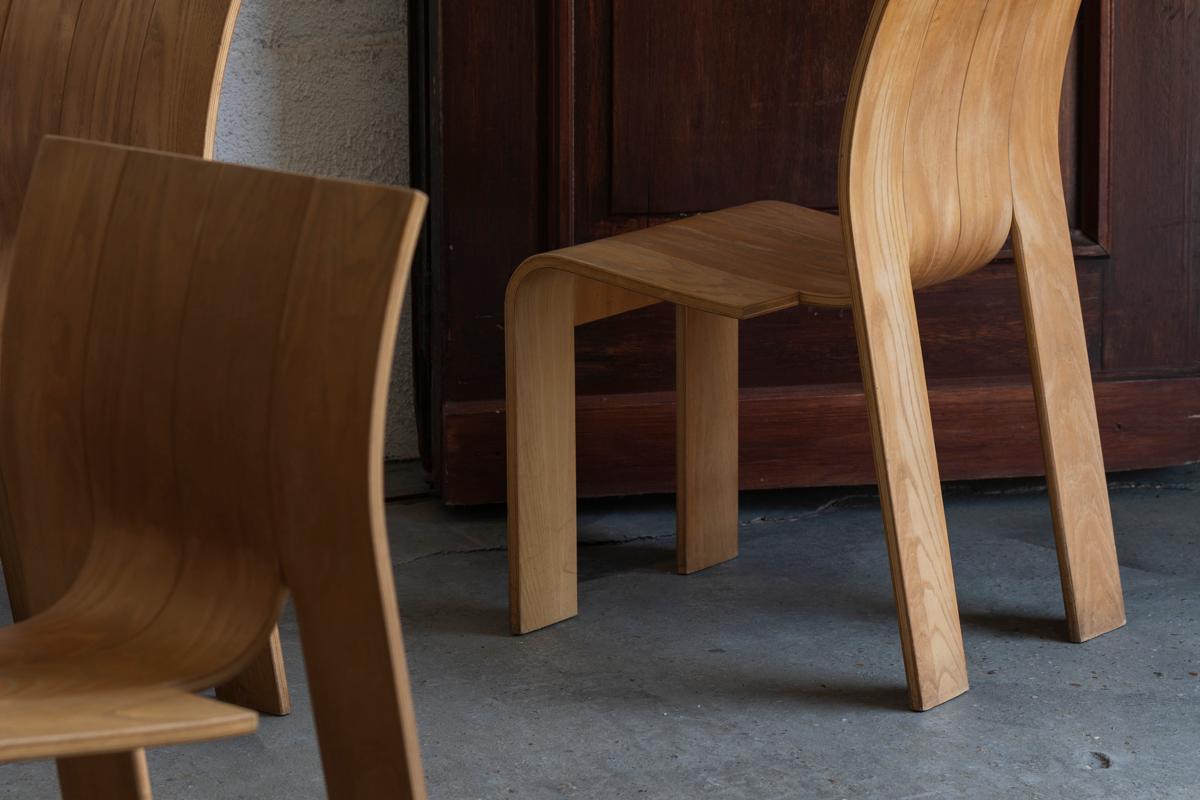 Gijs Bakker ‘Strip’ Dining Chairs for Castelyn, Dutch design, 1970's 5